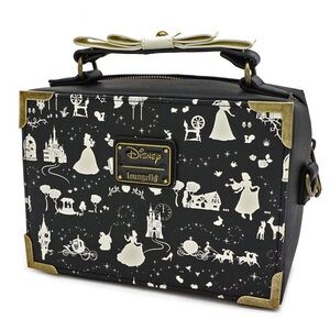 🔥 NEW Loungefly x Disney Princess Vintage-Inspired Box Crossbody Bag & Wallet